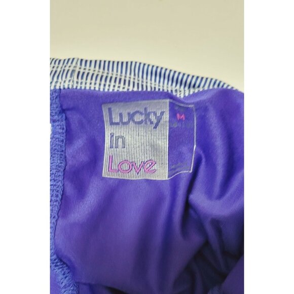Lucky In Love Striped Tennis Golf Skort Kinetic Energy Flip Size Medium - Picture 7 of 11